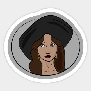 La dama Sticker